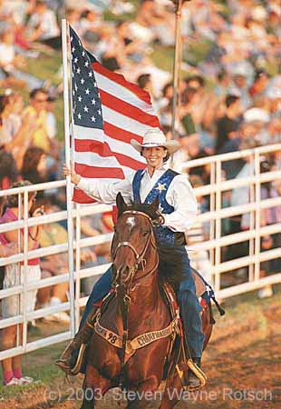 rodeo flag waver 8.7x12